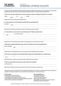 Vier Vragen werkblok - Oordeel-over-je-naaste