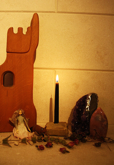 Chimekaarsen, zwart bij Heksenwond (cadeau2)