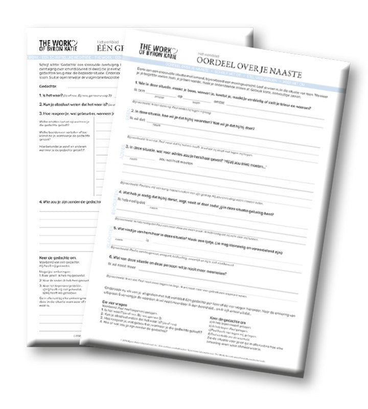 Vier Vragen - set van 2 werkblokken